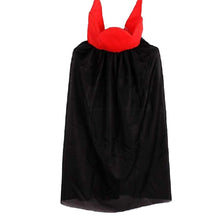 Carica l'immagine nel visualizzatore di Gallery, Mantello Vampiro Per Bambino Con Collo Alto Halloween Da 5-7 Anni Mantello... - Ilgrandebazar