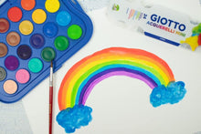 Carica l&#39;immagine nel visualizzatore di Gallery, Giotto Acquerelli Tempere Ad Acquerello + 1 Pennello, 30 Mm, 24 Unità, Confezione Da 1, Multicolore (Confezione da 1)