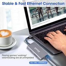 Carica l'immagine nel visualizzatore di Gallery, ABASK Hub USB C Adattatore 8 in 1 Tipo C con HDMI 4K, Porta Ethernet RJ45, 3...