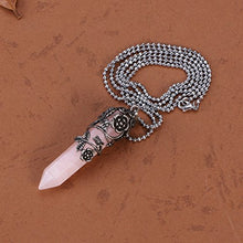 Carica l&#39;immagine nel visualizzatore di Gallery, ULTNICE Ciondolo di cristallo Collana Quarzo Rosa - Ilgrandebazar