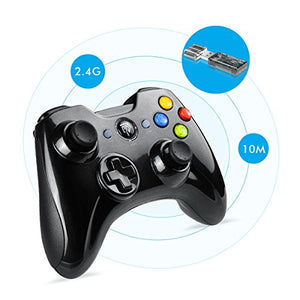 EasySMX Joystick, Controller Wireless, KC-8236 Gamepad Wireless 2.4G, Black
