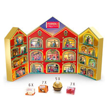 Carica l&#39;immagine nel visualizzatore di Gallery, Ferrero Prestige - Calendario Avvento 2023, 25 Specialità Assortite Ferrero Rocher, Ferrero Küsschen e Mon Chéri, Idea Regalo Natale, Confezione da 250 gr