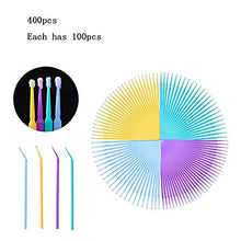 Carica l'immagine nel visualizzatore di Gallery, Micro spazzolini, monouso applicatori Colorati tamponi odontoiatrici...