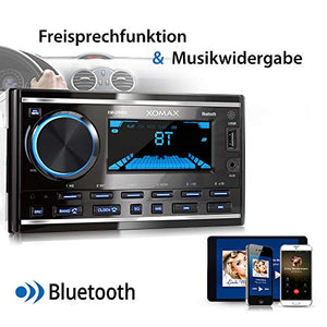 XOMAX XM-2R422 Autoradio con Bluetooth I RDS I AM, FM I USB,