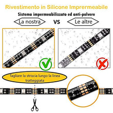 Carica l&#39;immagine nel visualizzatore di Gallery, Striscia LED RGB NeedIT, Retroilluminazione TV 2m Alimentata USB, Nastro...