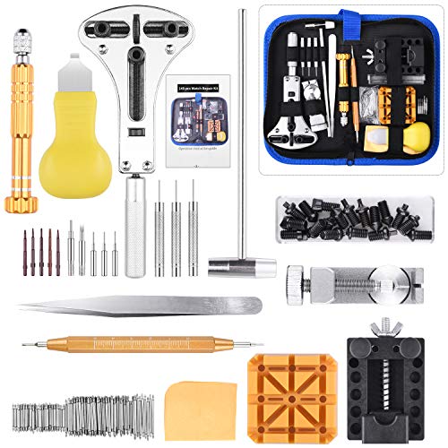 ETEPON Kit di Riparazione Orologi Professionale, Strumento Blu - Ilgrandebazar