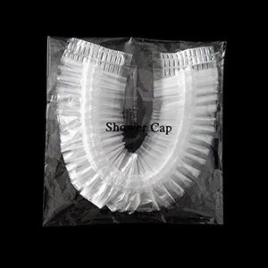 100 cuffie per doccia monouso, grandi, in plastica elastica, uso 44CM - Ilgrandebazar