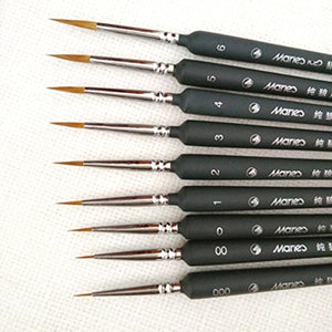 ULTNICE 5pcs Fine Detail Set di pennelli per pittura a punta fine Art Paint...