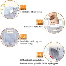 Carica l'immagine nel visualizzatore di Gallery, Viedouce Marsupio Neonati Ergonomico con Sedile/Puro Grigio Sedile Hip