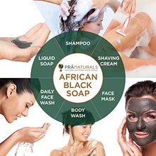 Carica l&#39;immagine nel visualizzatore di Gallery, PraNaturals Sapone Nero Africano 200g, Prodotto artigianalmente in...