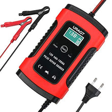Carica l&#39;immagine nel visualizzatore di Gallery, URAQT Caricabatteria Moto,12V 6A Multi Proictezioni Caricatore Rosso - Ilgrandebazar