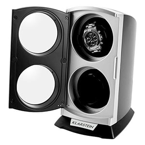 Klarstein St.Gallen Premium - Carica orologio, Capacità: Nero - Bordo Argento - Ilgrandebazar