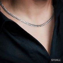 Carica l&#39;immagine nel visualizzatore di Gallery, STERLL Uomo Catena Argento 925 Senza Pendente Sacchetto per Gioielli Regalo...