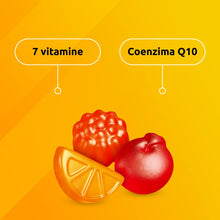 Carica l'immagine nel visualizzatore di Gallery, Supradyn Energy Multivitaminico Caramelle, Integratore Completo, con Vitamine A, B, C, D, E e Coenzima Q10, 70 Caramelle Gommose Multivitaminiche Gusto Ciliegia, Lampone e Arancia