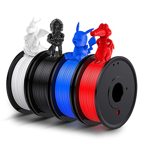 LABISTS Filamento PLA 1.75, Stampante 3D 1kg (250g x 4) Bobine con 4.. –