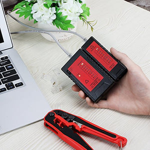 Incutex Tester Rete Linea Cavi RJ45 RJ11 rilevatore Wire... - Ilgrandebazar