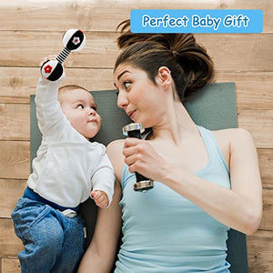 JoyLife Giochi Neonato 0 3 6 Mesi, Sonaglio Neonato Bianco e Nero, Alto Contrasto Sensoriale Neonati Giocattoli, Giocattoli Morbidi a Sonagli Regalo per 3 6 9 12 Mesi Ragazzi e Ragazze