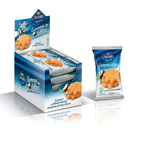 Riso Scotti Snack - Biscotti Gemma di al Cocco - 15 Pezzi