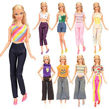 Carica l&#39;immagine nel visualizzatore di Gallery, Miunana 20 Articoli Fatti A 5 Abiti + 5 Pantaloni + 10 Pcs Scarpe Per Barbie - Ilgrandebazar