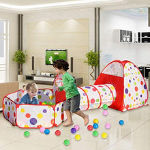 Carica l&#39;immagine nel visualizzatore di Gallery, Tunnel con Palline Bambini - MAIKEHIGH Indoor / Outdoor Gioco e Play Rosso - Ilgrandebazar