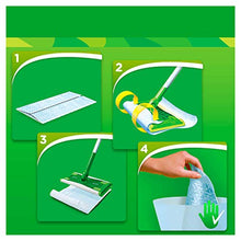 Carica l'immagine nel visualizzatore di Gallery, Swiffer Starter Kit Scopa con 1 Manico + 8 Panni di Ricambio, per Catturare e Intrappolare la Polvere