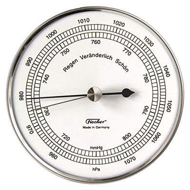 Fischer barometro in Acciaio Inox, Cassa Inox - Ilgrandebazar