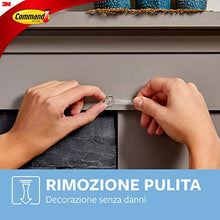 Carica l&#39;immagine nel visualizzatore di Gallery, Command 17026CLR 20 Ganci Adesivi a Clip e 24 Strisce Biadesive, Trasparente