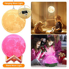 Carica l&#39;immagine nel visualizzatore di Gallery, Luna Lampada Led, 3D luce USB Ricaricabile 16 colori Moon Lamp 5.91 Inch - Ilgrandebazar