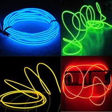 Carica l&#39;immagine nel visualizzatore di Gallery, EL Wire Set, 4 pezzi 5M Flessibile Neon LED Blu Verde Rosso Giallo - Ilgrandebazar