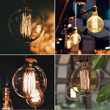 Carica l&#39;immagine nel visualizzatore di Gallery, CMYK Vintage Grande lampadina Globo con gabbia di luce filamento 6-er Pack