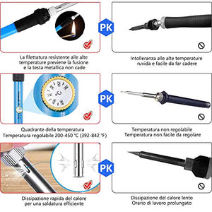 Vastar Saldatore Elettrico Professionale Kit - 60w, Saldatura... - Ilgrandebazar