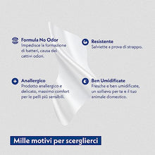 Carica l'immagine nel visualizzatore di Gallery, AMORE MIO | 110 Salviette al Talco Maxi Formato Extra Large per Il Manto di Cani, Gatti e Animali Domestici, Disinfettanti e Igienizzanti, 30x20 cm - 1 Confezione da 110 Salviettine