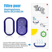 Carica l&#39;immagine nel visualizzatore di Gallery, Yaber 3000mAh Tipo B Batteria per Dyson DC34 DC45 DC35 DC31 DC44...