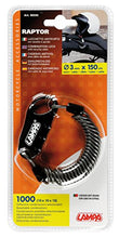Carica l&#39;immagine nel visualizzatore di Gallery, Lampa 90595 Raptor Lucchetto Antifurto con cavo a spirale - Ilgrandebazar