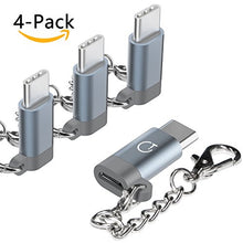 Carica l'immagine nel visualizzatore di Gallery, Gritin Adattatore USB C, 4 Pezzi Connettore Convertitore Grigio