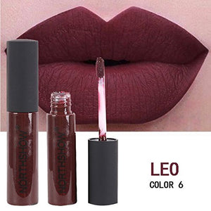 Shemrow - Set di 12 rossetti liquidi opachi, impermeabili, a lunga durata - Ilgrandebazar