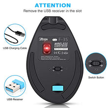 Carica l'immagine nel visualizzatore di Gallery, ECHTPower Mouse Portatile, Verticale, Design Ergonomico, DPI Nero