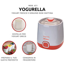 Carica l'immagine nel visualizzatore di Gallery, Ariete Yogurella Contenitore Per Macchina E Capacità Di Un Litro Per Yogurt, ‎Bianco Arancione