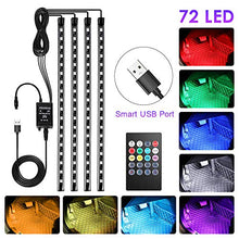 Carica l&#39;immagine nel visualizzatore di Gallery, bedee Led Auto Interni Kit,Striscia Neon Interni,RGB SMD 72 LED...
