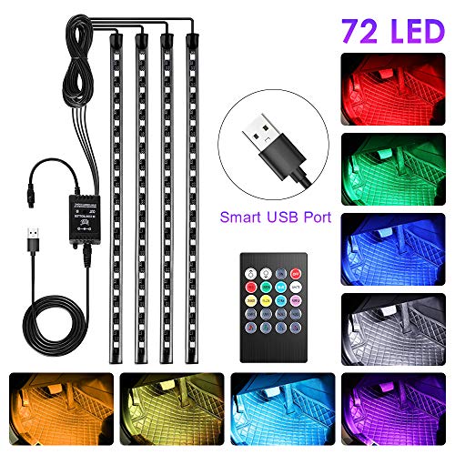 bedee Led Auto Interni Kit,Striscia Neon Interni,RGB SMD 72 LED...