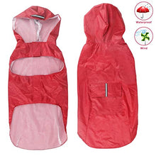 Carica l&#39;immagine nel visualizzatore di Gallery, Idepet - Mantella per cani con cappuccio e foro il XXXXXXL, Rosso