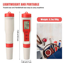 Carica l&#39;immagine nel visualizzatore di Gallery, PH Meter digitale con ATC,4 in 1 TDS EC Temp - 0,01 Risoluzione 0-14pH 02