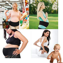 Carica l'immagine nel visualizzatore di Gallery, SIYWINA Fascia Gravidanza Sostegno Premaman Fasce di Sostegno Cintura maternità Traspirante Regolabile