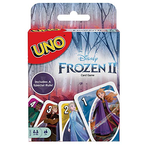 Mattel Games-UNO Gioco di Carte Versione Frozen 2 Giocattolo per Bambini 7+...