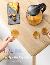 Carica l&#39;immagine nel visualizzatore di Gallery, Bollitore Acqua Elettrico, KIKET in Vetro con...