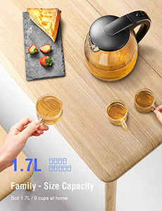 Bollitore Acqua Elettrico, KIKET in Vetro con...