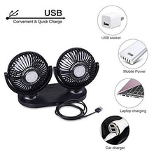 Carica l&#39;immagine nel visualizzatore di Gallery, STLOVe USB Mini Ventilatori 12 Volt Doppia Testa Ventola di Raffreddamento...