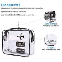 Carica l&#39;immagine nel visualizzatore di Gallery, 2Pcs Beauty Case da Viaggio, Cosmetici Trousse Trasparente, Kit Aereo Nero
