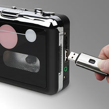 Carica l&#39;immagine nel visualizzatore di Gallery, Rybozen Cassette Player Standalone Portable Digital USB Audio Music/Cassette...