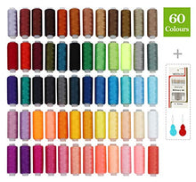 Carica l'immagine nel visualizzatore di Gallery, Filo da Cucito 60 Colori Kit di 220m per Bobine 100% 60 Colore - Ilgrandebazar